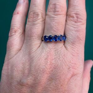 Elegant Blue Gemstone Ring